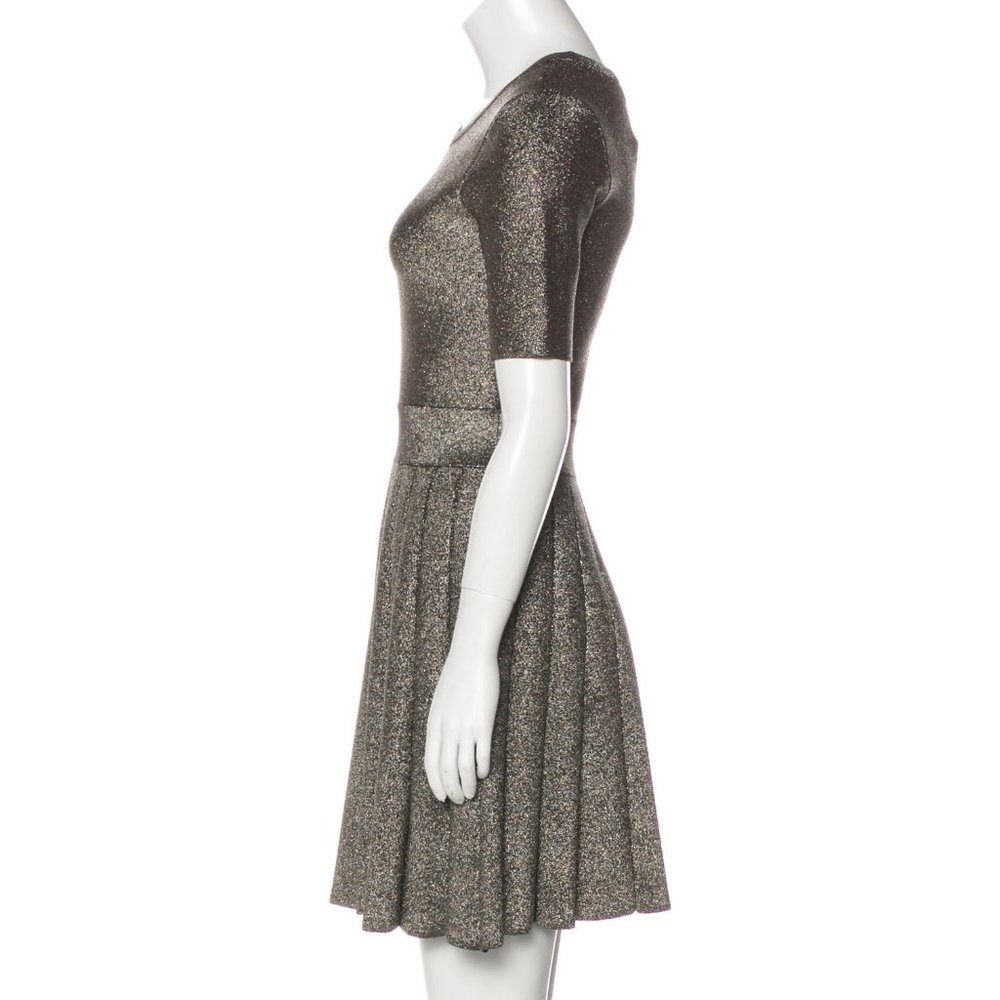 NWT-A.L.C. Metallic Gold Susana Dress - Picture 6 of 8